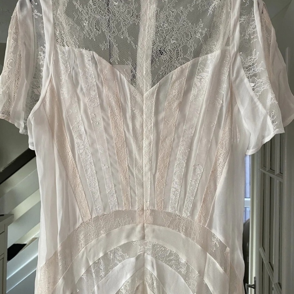 Zara $300 Limited Edition White Lace Maxi Dress Size XS New Rare - Picture 5 of 7